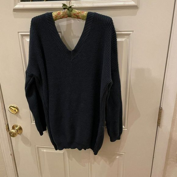 Miracle Women's Dark Green Long Sleeve Oversized Sweater Top Size M/L NWOT - Picture 2 of 12